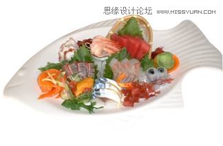 Illustrator巧用拼合透明度抠出盘子,PS教程,