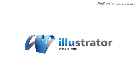 Illustrator巧用绕转功能制作立体LOGO,PS教程,