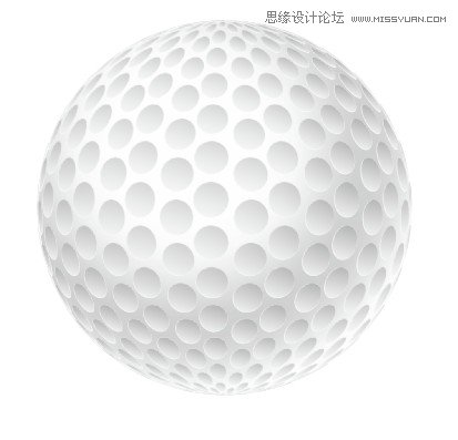 Illustrator绘制逼真的高尔夫球,PS教程,